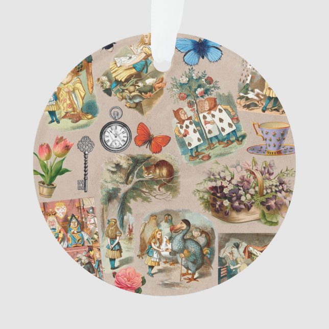  Nursery Alice Colourful 1800s Classic Wonderland  Ornament (Front)