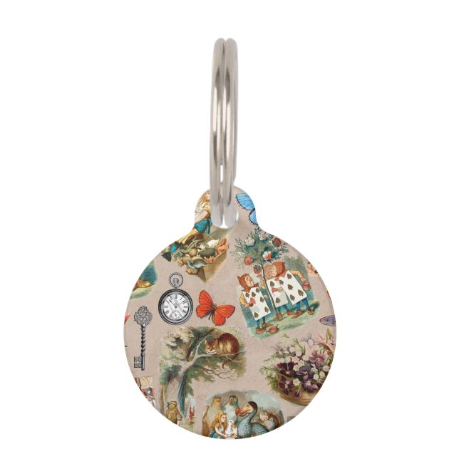  Nursery Alice Colourful 1800s Classic Wonderland  Pet Tag (Front)
