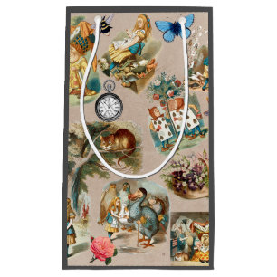  Nursery Alice Colourful 1800s Classic Wonderland  Small Gift Bag