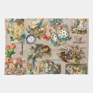  Nursery Alice Colourful 1800s Classic Wonderland  Tea Towel