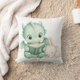 Nursery Baby Dragon Reading Book Kids Cushion