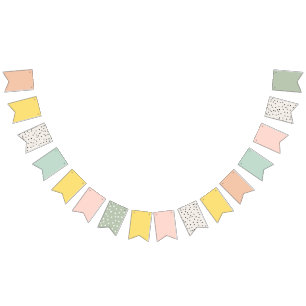 Nursery Baby Room Cute Colorful Cute pastel Bunting