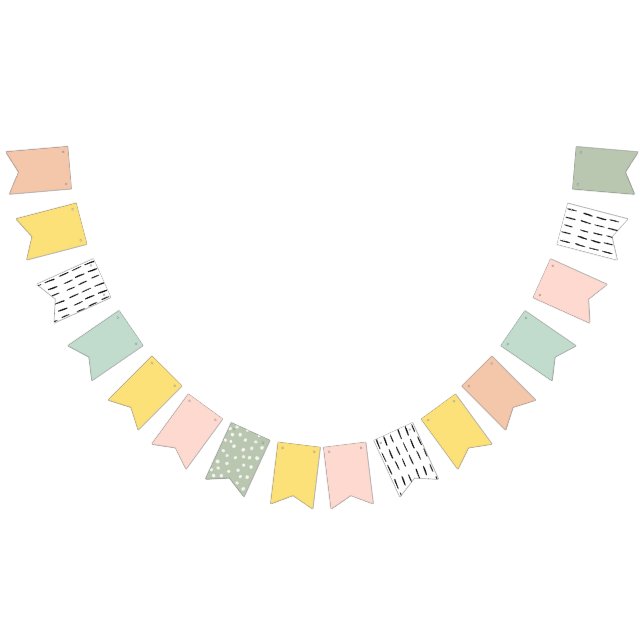 Nursery Baby Room Cute Colourful Cute pastel  Bunting (All)