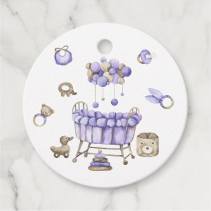 Nursery baby shower - Thank You Card Favour Tags