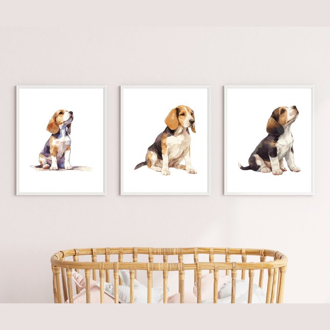 Nursery Beagle Wall Art, Beagle Puppy Art (Creator Uploaded)