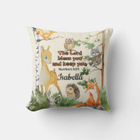 Nursery Blessing Bible Verse Cute Woodland Animals