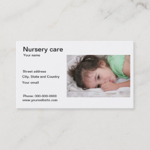 Nursery care business card