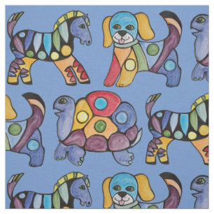 Nursery Child's Decor Turtle Zebra Dog Curtain Fabric