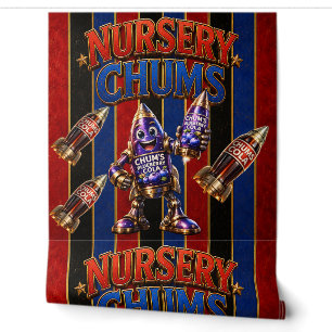 Nursery chums, blueberry/blueberry newborn wallpaper