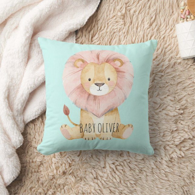 Nursery decor "Baby Oliver" Custom name Pillow (Blanket)