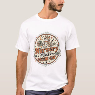 Nursery Decor Cat Nursery Decor Cat Vintage Vector T-Shirt