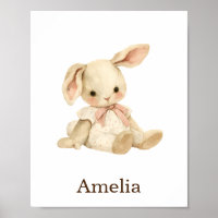 Nursery Decor Toy Animal Baby Girl Bunny Rabbit