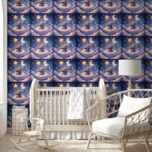 Nursery elephant wallpaper