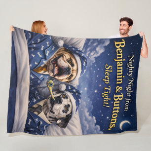 Nursery fleece blanket/night Benjamin and buttons Blanket