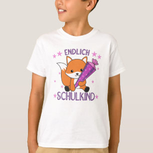 Nursery Fox School Children School Bag Sweet T-Shirt