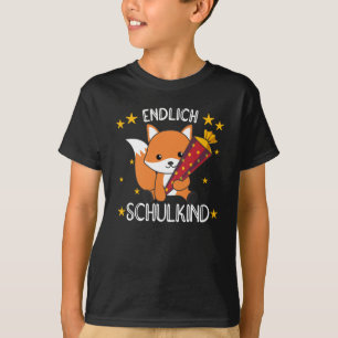 Nursery Fox School Children School Bag Sweet T-Shirt