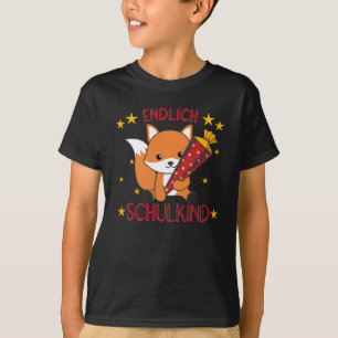 Nursery Fox School Children School Bag Sweet T-Shirt