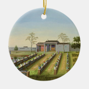 Nursery Garden, c.1820-40 (w/c on paper) Ceramic Tree Decoration