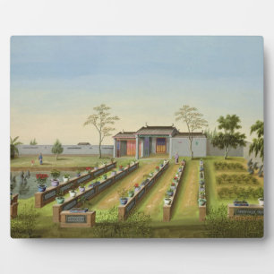 Nursery Garden, c.1820-40 (w/c on paper) Plaque