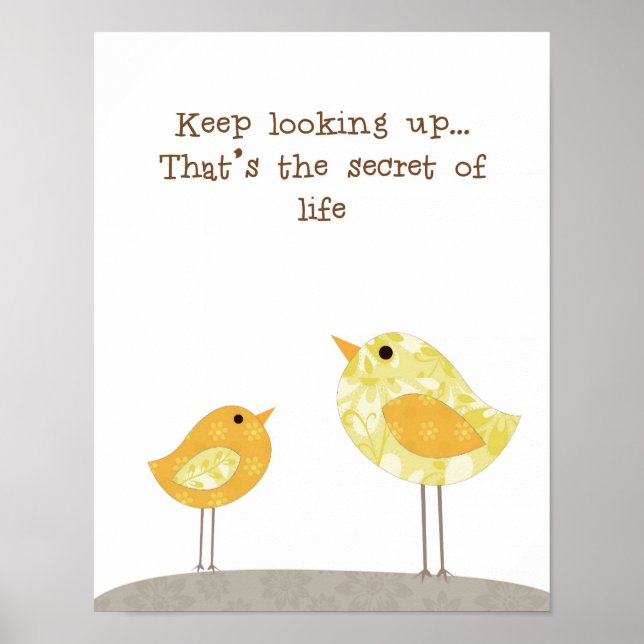Nursery kids room wall art (keep looking up) (Front)