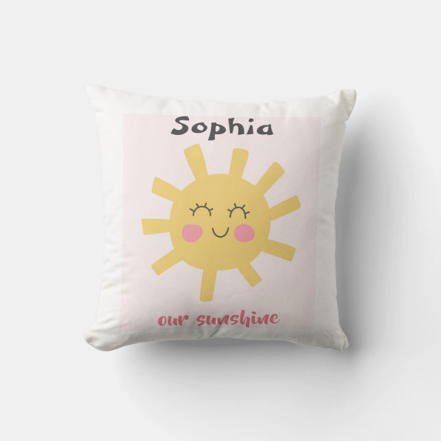 Nursery\Kids Sun Personalised Sunshine Custom Cushion (Front)