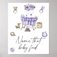 Nursery mobile - name that baby food