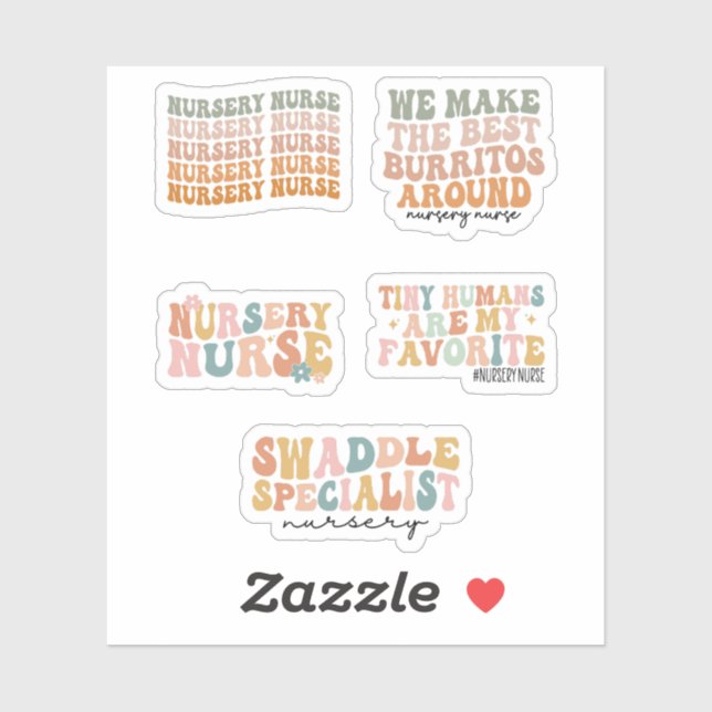 Nursery Nurse, Newborn Nurse, Groovy Nursery Nurse (Sheet)