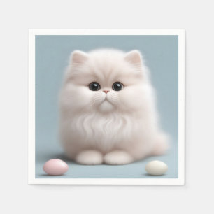 Nursery Persian Cat Kitten Napkin