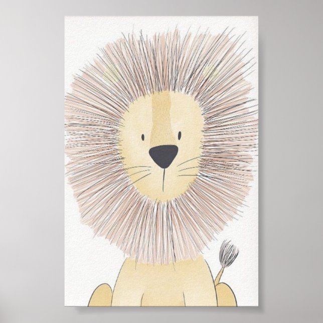 Nursery Poster - Lion (Front)