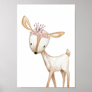 Nursery Poster - Woodland Animals