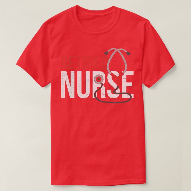 Nursery Retirement Medicine Stethoscope Nursing LP T-Shirt (Design Front)