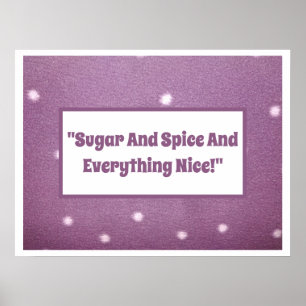 Nursery Rhyme Baby Poster