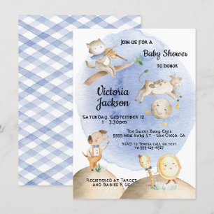Nursery Rhyme baby shower invitations