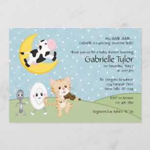 Nursery Rhyme Baby Shower Invitations