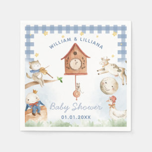 Nursery Rhyme Baby Shower Paper Napkins