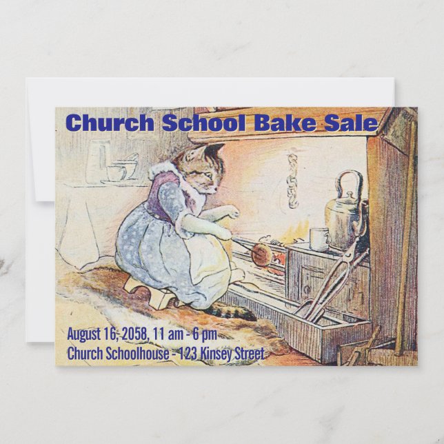 Nursery Rhyme Bake Sale Invitation (Front)