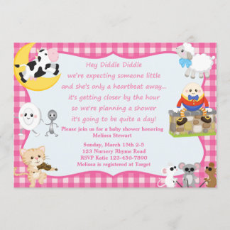 Nursery Rhyme Girl Invitation