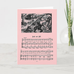Nursery Rhyme Jack and Jill Greeting Card
