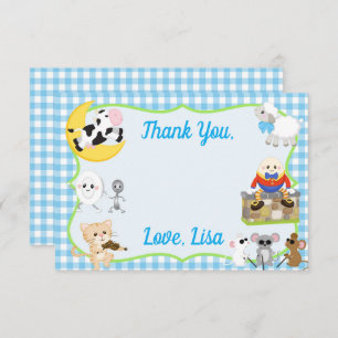 Nursery Rhyme Thank You Card