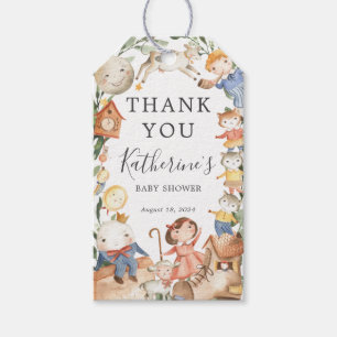 Nursery Rhymes Baby Shower Favour Tag