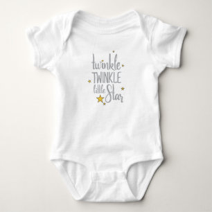 Nursery Rhymes Image Twinkle Twinkle Little Design Baby Bodysuit