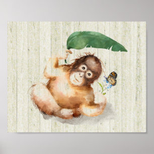 Nursery Room Monkey  Poster