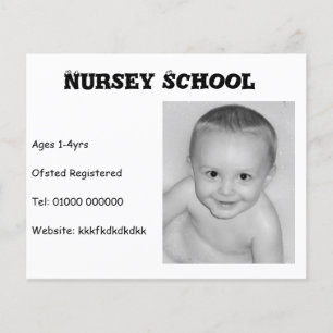 Nursery School/Nanny/Childminder Flyer