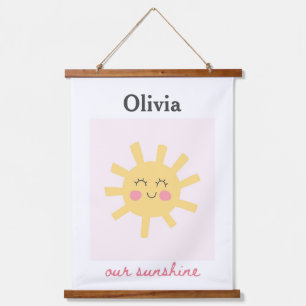 Nursery Sun Personalised Sunshine Custom Hanging Tapestry