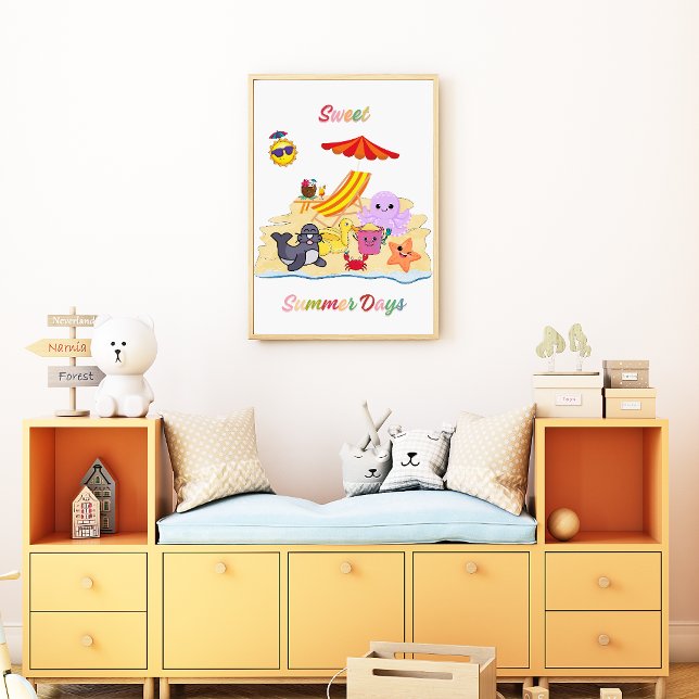 Nursery "Sweet Summer Day" Poster Summer Kids Room (Creator Uploaded)