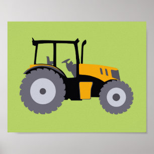 Nursery Tractor Print