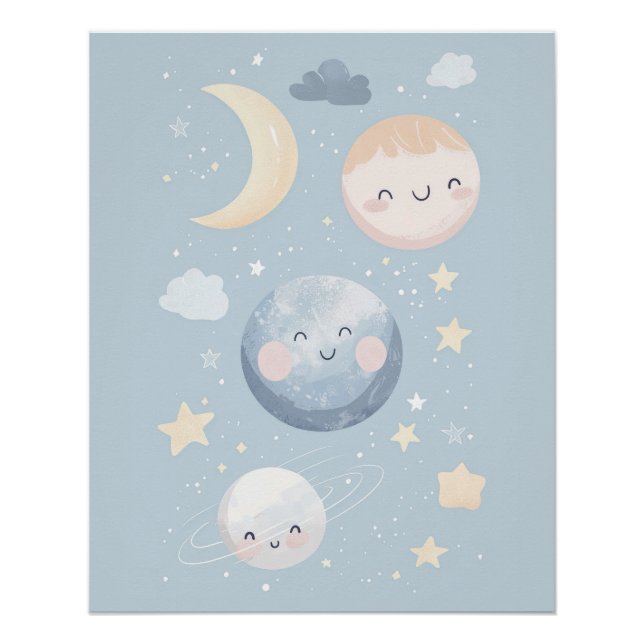 nursery wall art, kids room prints, playroom decor (Front)