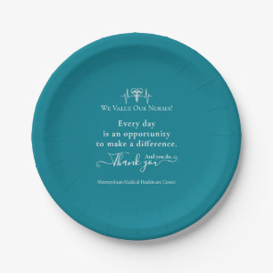 Nurses Appreciation Week Healthcare Symbol Bulk Paper Plate