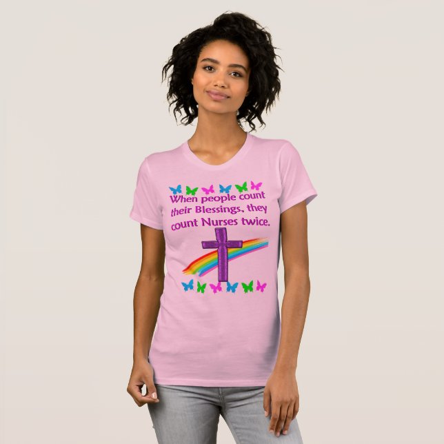 NURSES ARE A BLESSING T-Shirt (Front Full)