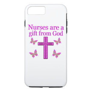 NURSES ARE A GIFT FROM GOD iPhone 8 PLUS/7 PLUS CASE